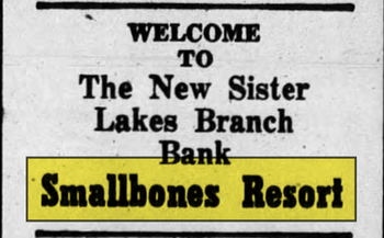 Maplewood Resort (Smallbones Resort) - 1961 Ad (newer photo)